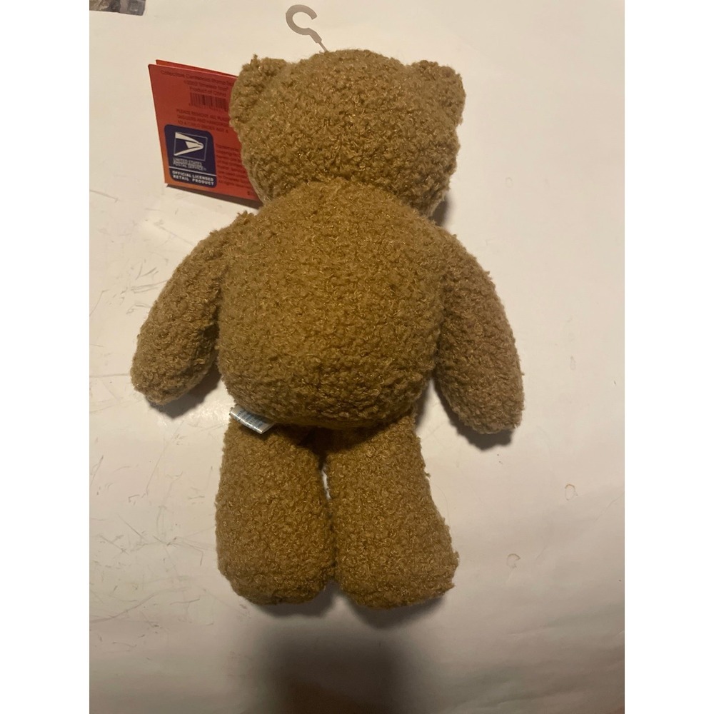 Vintage USPS 100 Years of Teddy Bears Centennial Stamp Plush Brown Bear 10" - Picture 5 of 6